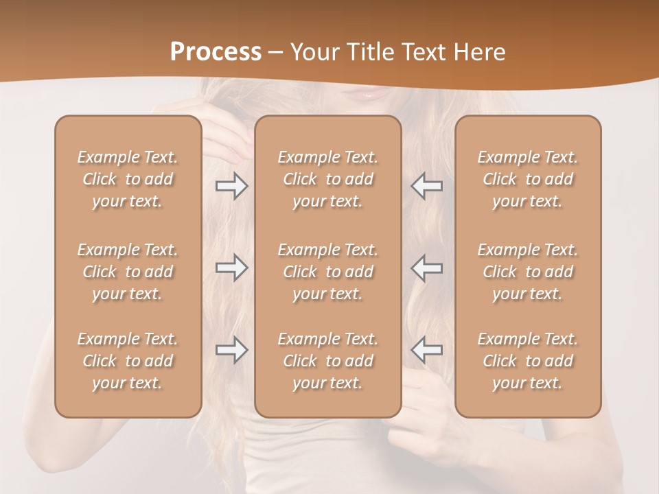 Coiffure Female Emotion PowerPoint Template