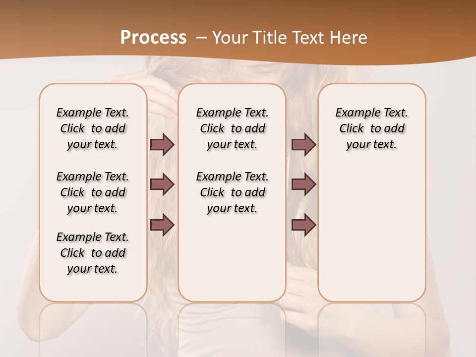 Coiffure Female Emotion PowerPoint Template
