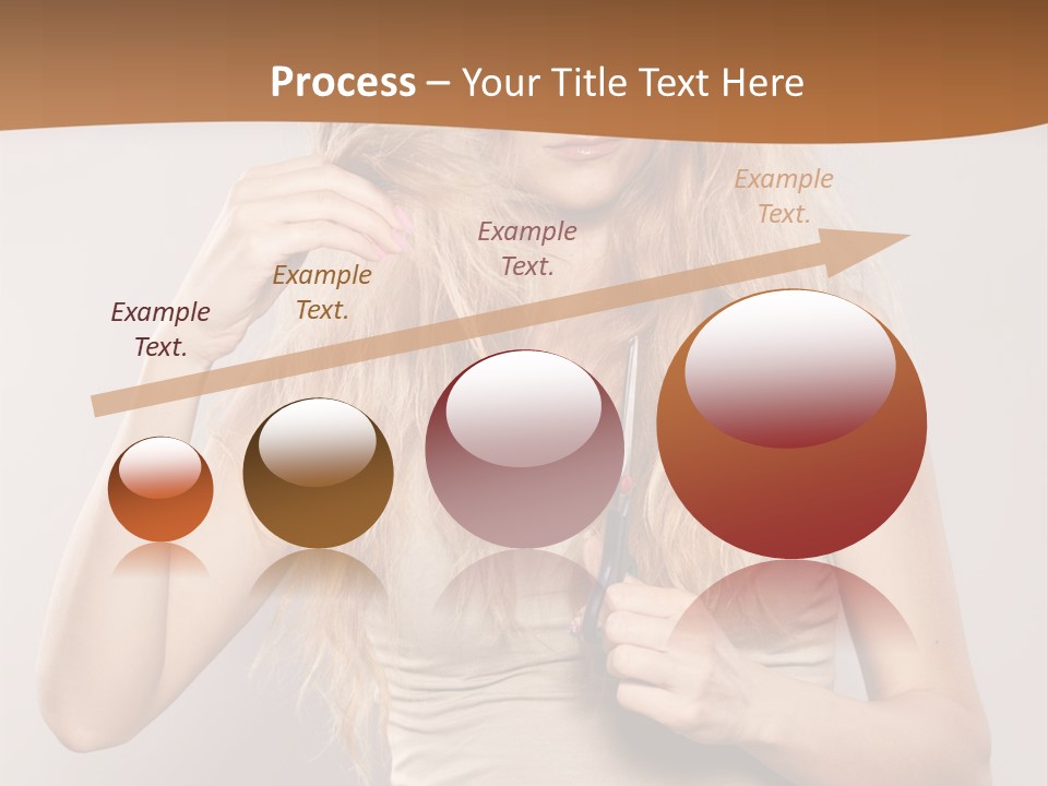 Coiffure Female Emotion PowerPoint Template