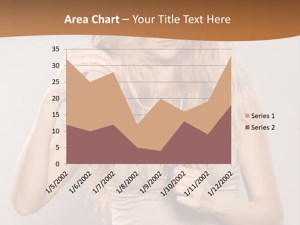 Coiffure Female Emotion PowerPoint Template