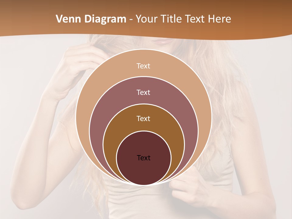 Coiffure Female Emotion PowerPoint Template