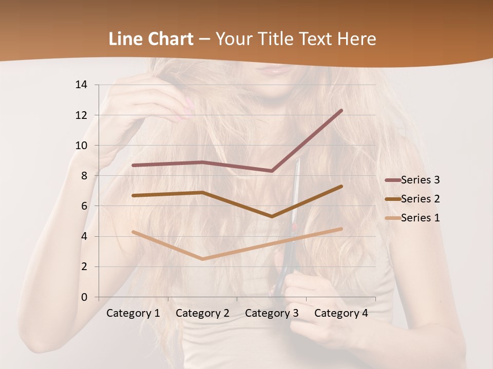 Coiffure Female Emotion PowerPoint Template