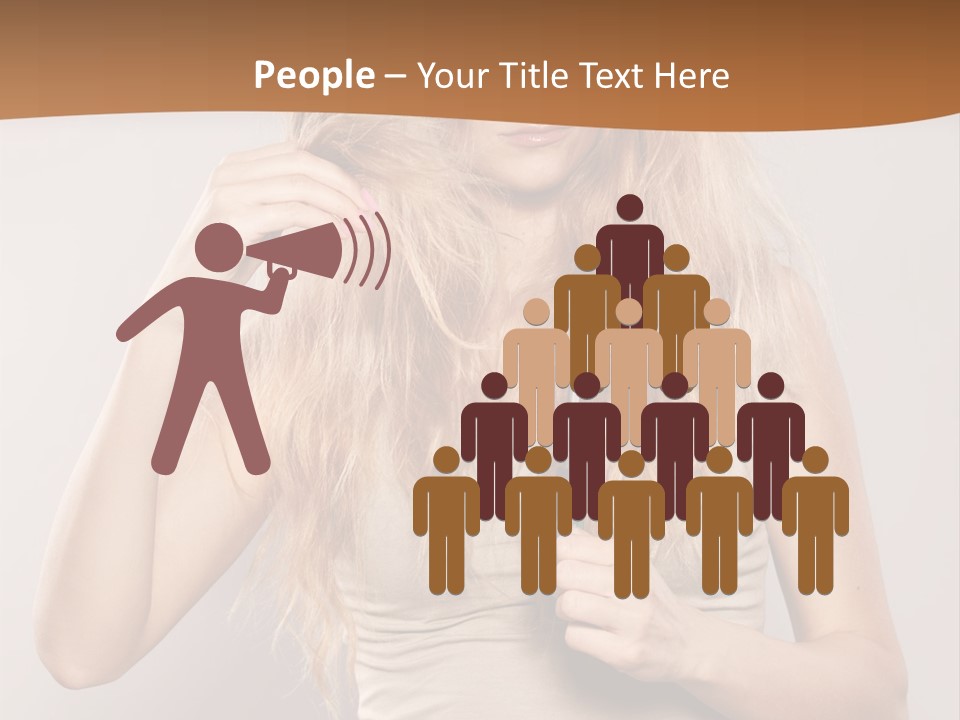 Coiffure Female Emotion PowerPoint Template