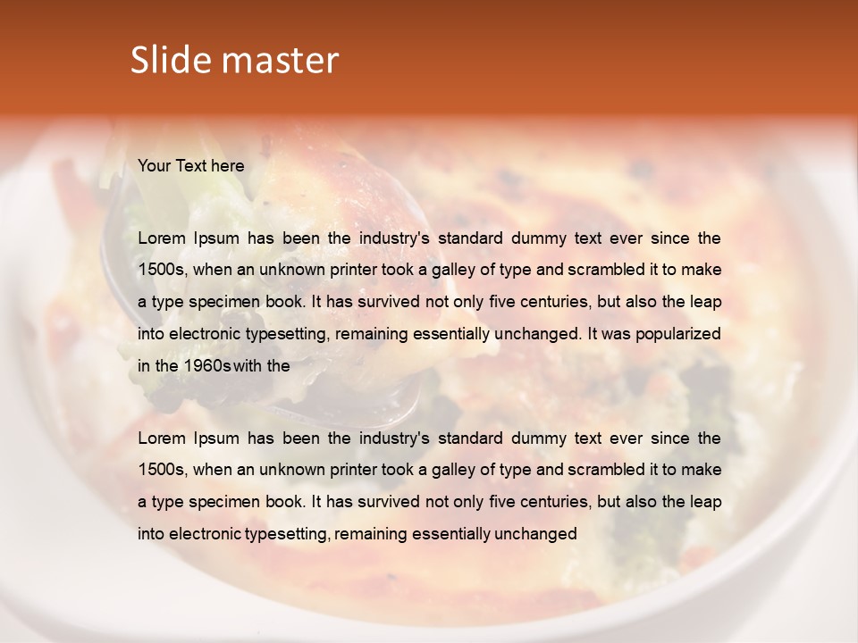 Cheese Meal Tasty PowerPoint Template