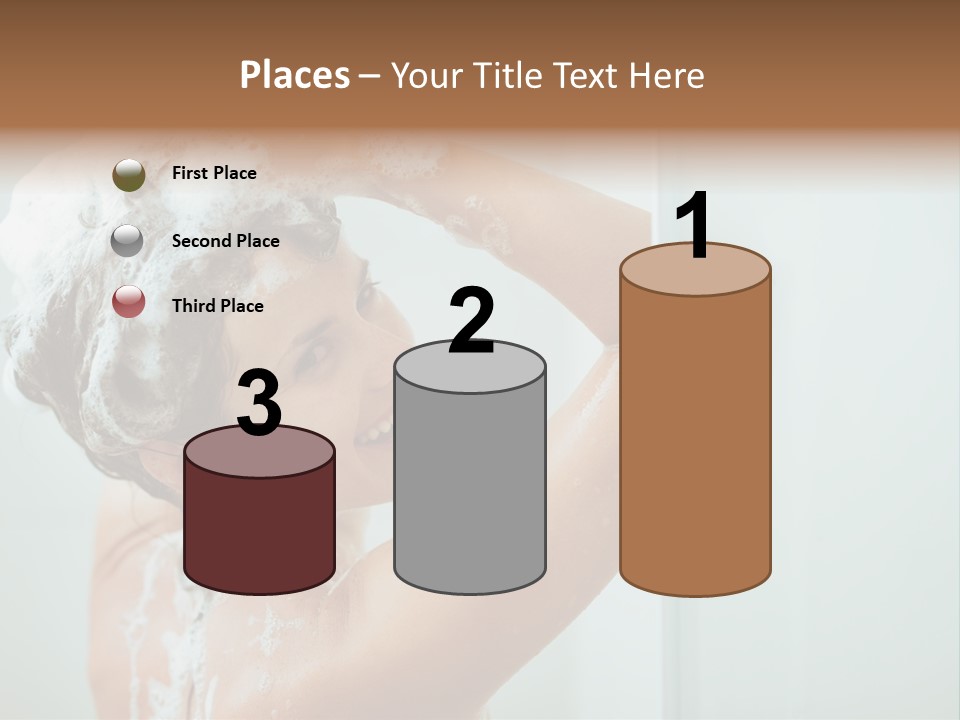 Copy Space Showering Smile PowerPoint Template
