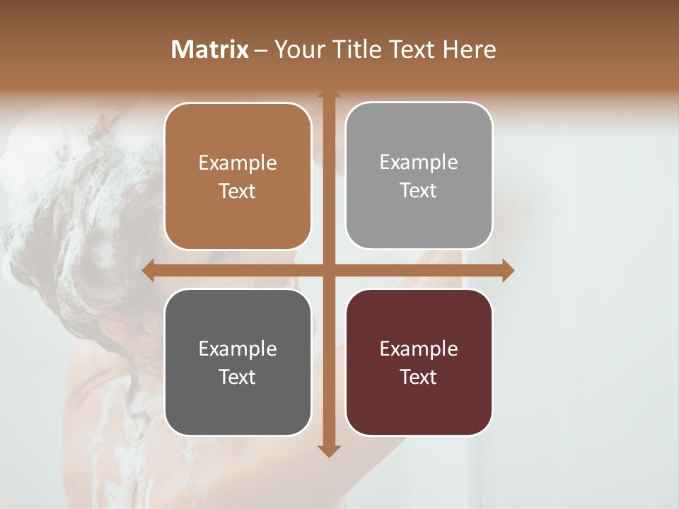 Copy Space Showering Smile PowerPoint Template