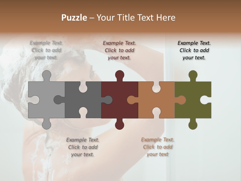 Copy Space Showering Smile PowerPoint Template