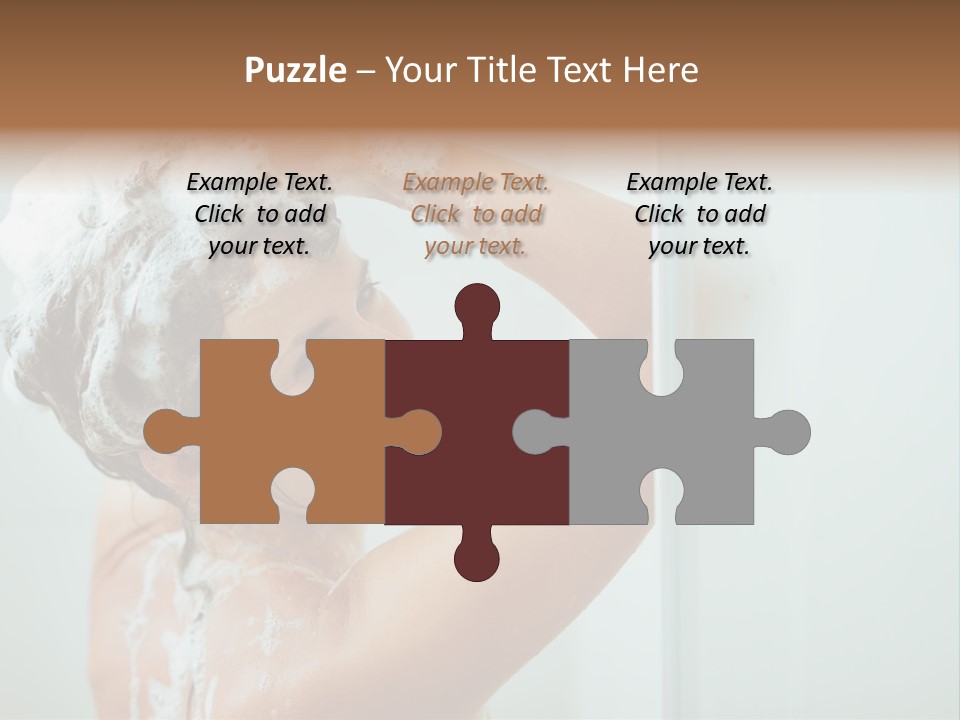 Copy Space Showering Smile PowerPoint Template