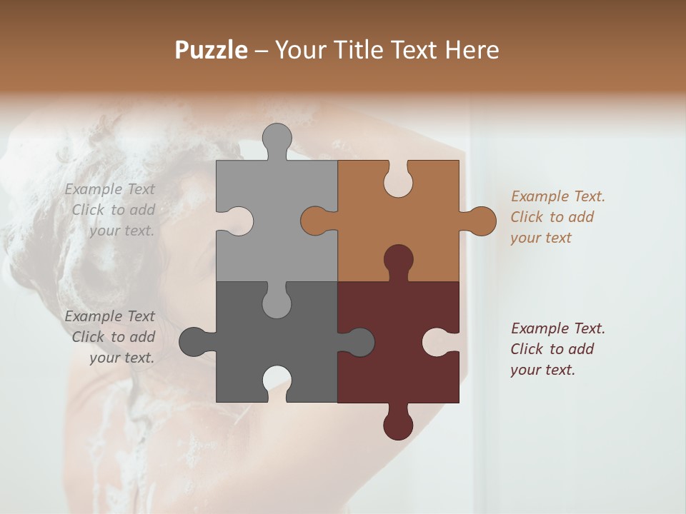 Copy Space Showering Smile PowerPoint Template