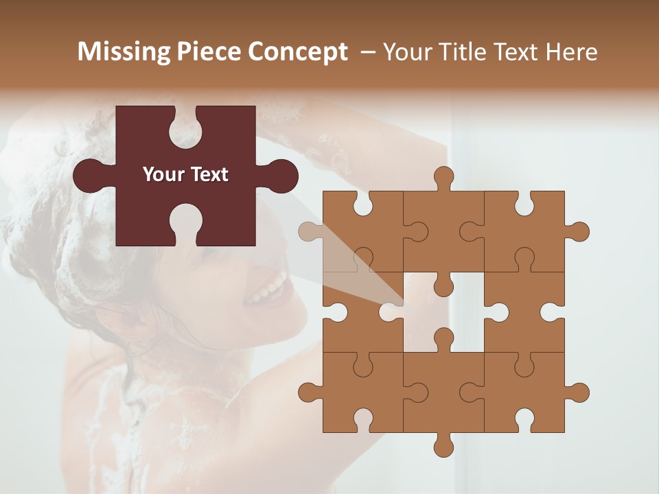Copy Space Showering Smile PowerPoint Template