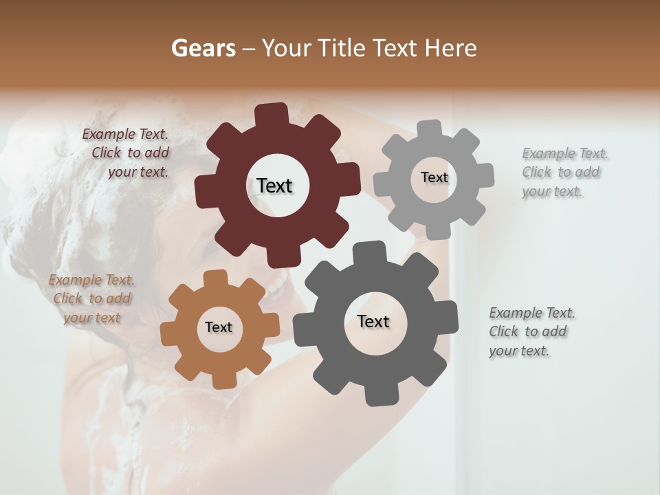 Copy Space Showering Smile PowerPoint Template