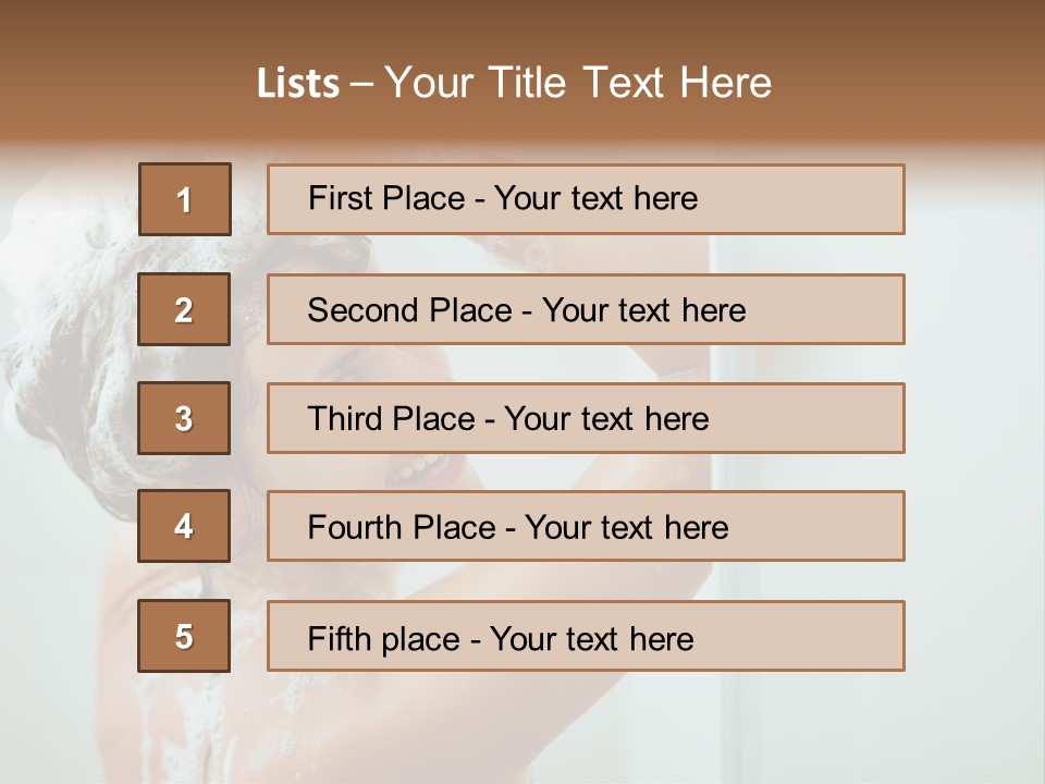 Copy Space Showering Smile PowerPoint Template