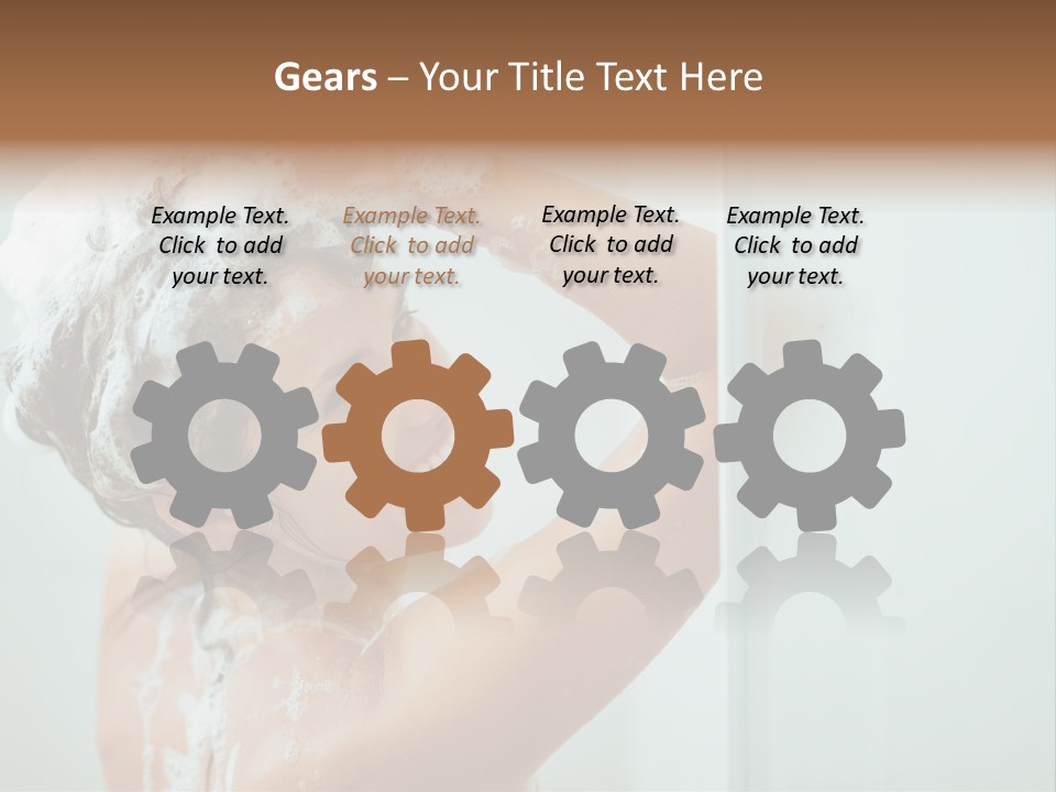 Copy Space Showering Smile PowerPoint Template