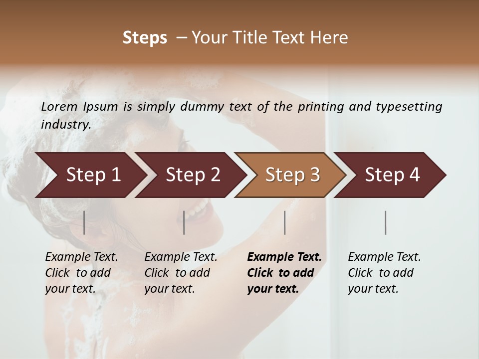 Copy Space Showering Smile PowerPoint Template