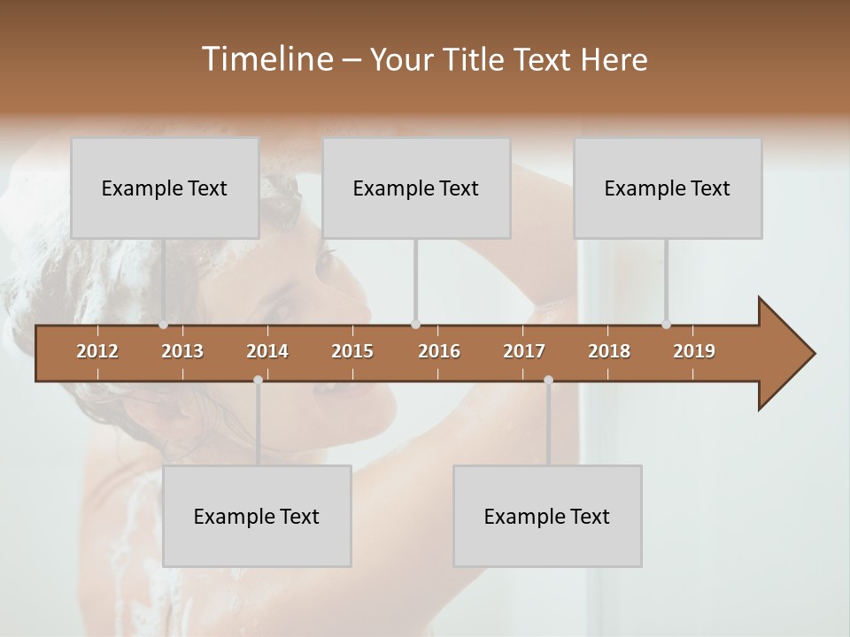 Copy Space Showering Smile PowerPoint Template