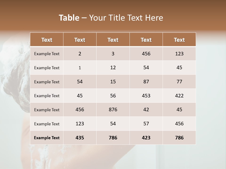 Copy Space Showering Smile PowerPoint Template