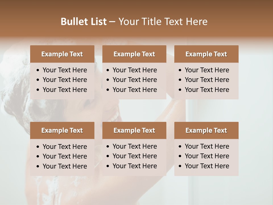 Copy Space Showering Smile PowerPoint Template