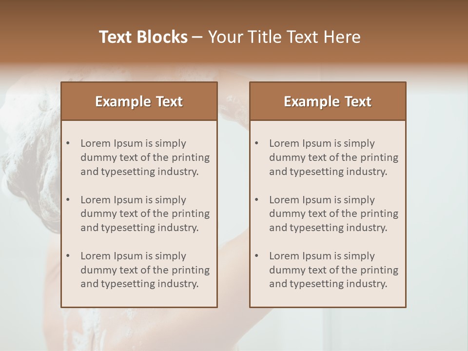 Copy Space Showering Smile PowerPoint Template