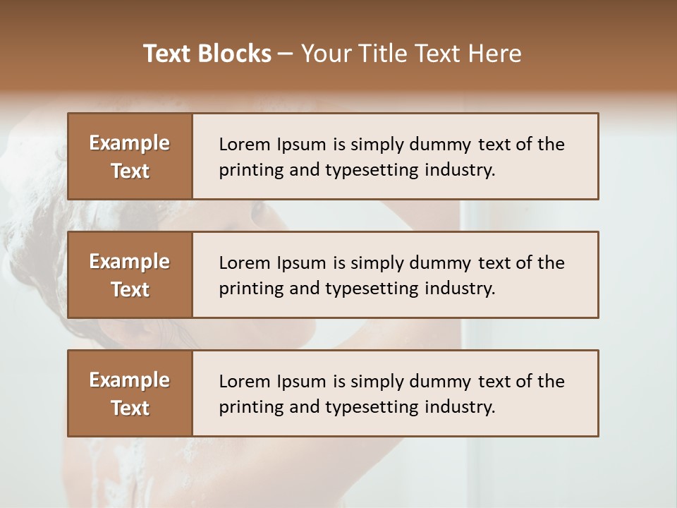 Copy Space Showering Smile PowerPoint Template