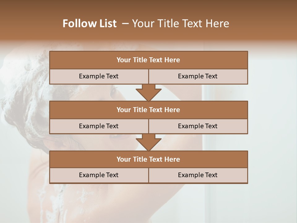 Copy Space Showering Smile PowerPoint Template