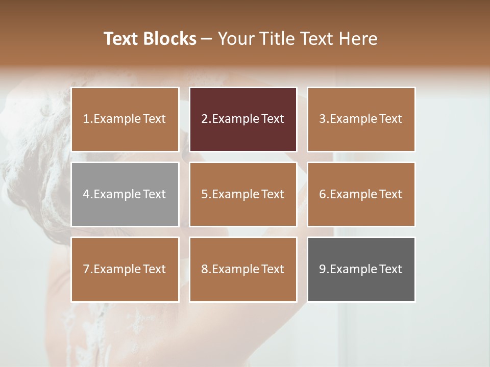 Copy Space Showering Smile PowerPoint Template