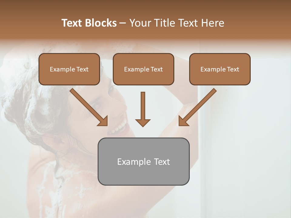 Copy Space Showering Smile PowerPoint Template