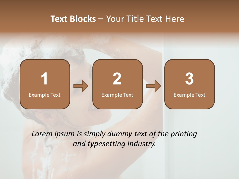 Copy Space Showering Smile PowerPoint Template