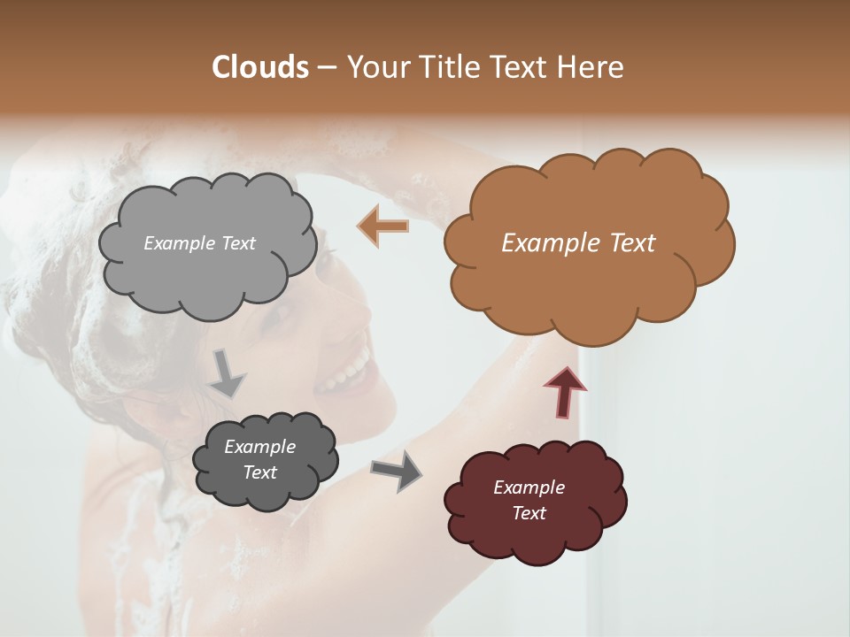 Copy Space Showering Smile PowerPoint Template