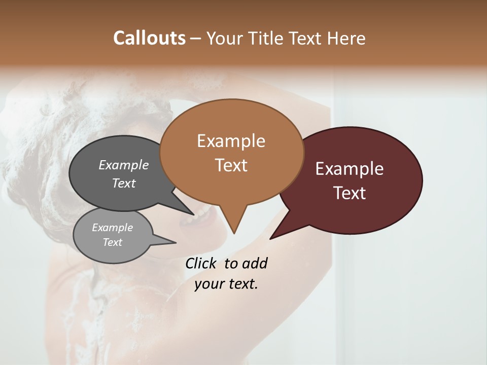Copy Space Showering Smile PowerPoint Template