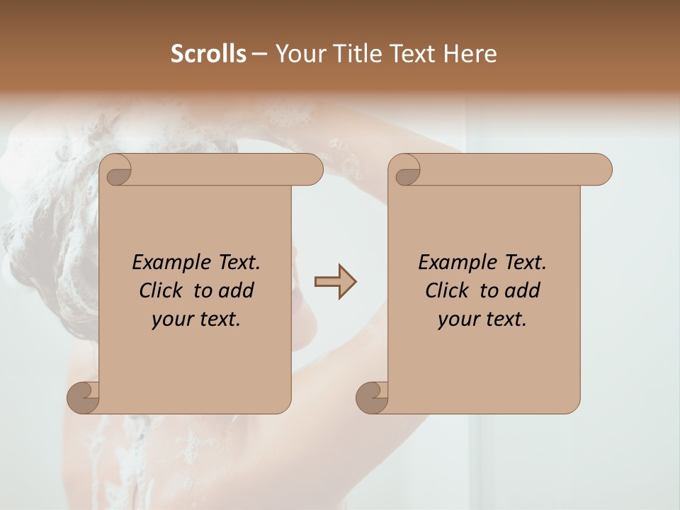 Copy Space Showering Smile PowerPoint Template