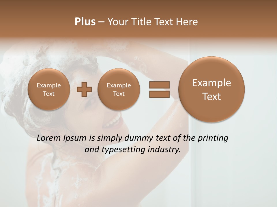 Copy Space Showering Smile PowerPoint Template