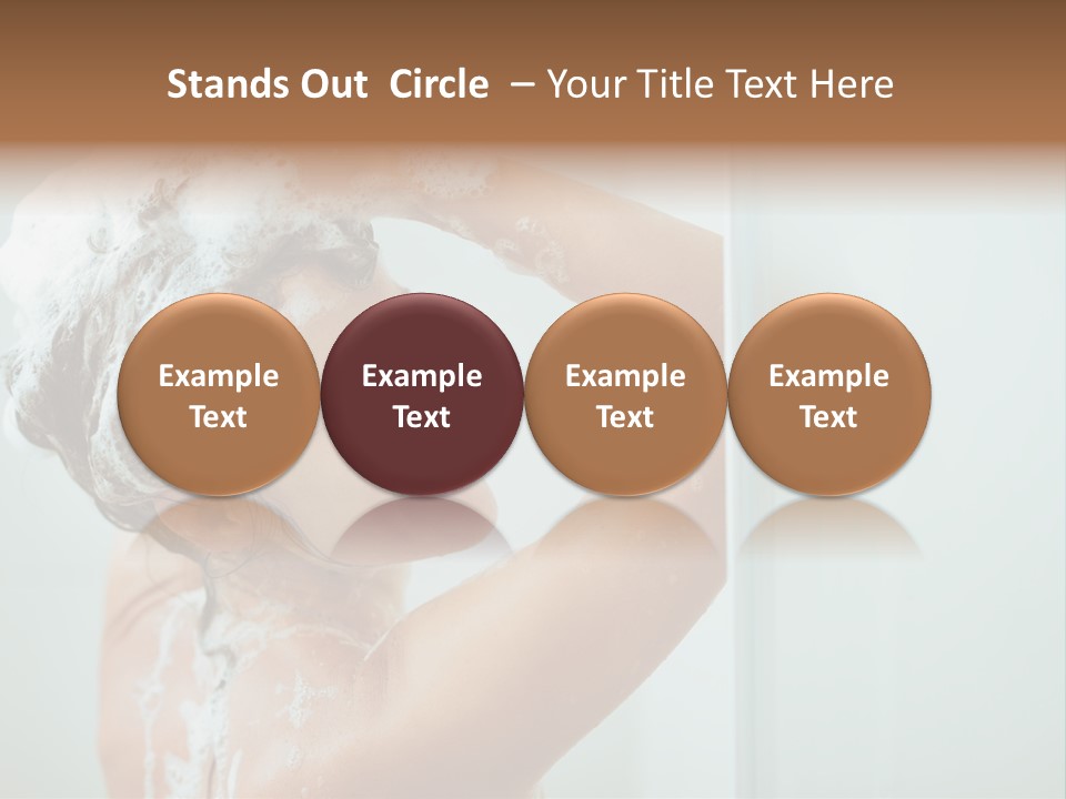 Copy Space Showering Smile PowerPoint Template