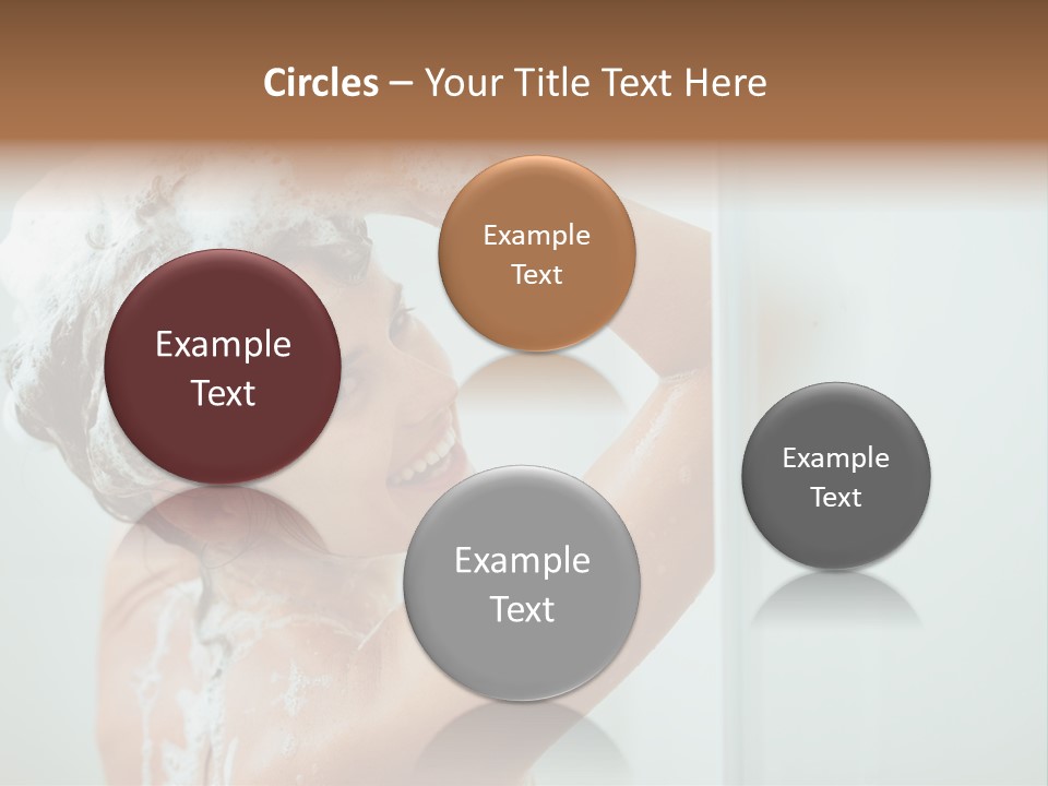 Copy Space Showering Smile PowerPoint Template