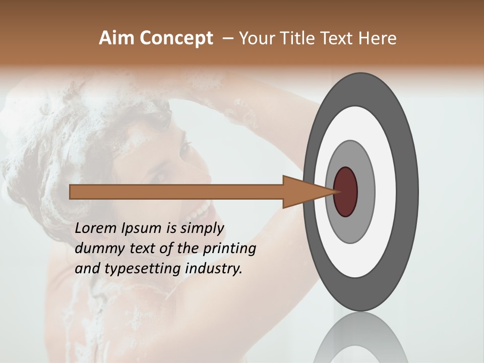 Copy Space Showering Smile PowerPoint Template