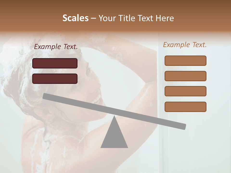 Copy Space Showering Smile PowerPoint Template