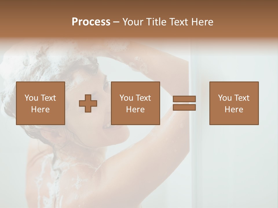 Copy Space Showering Smile PowerPoint Template