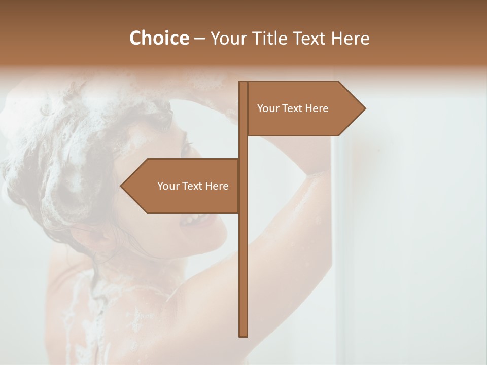 Copy Space Showering Smile PowerPoint Template