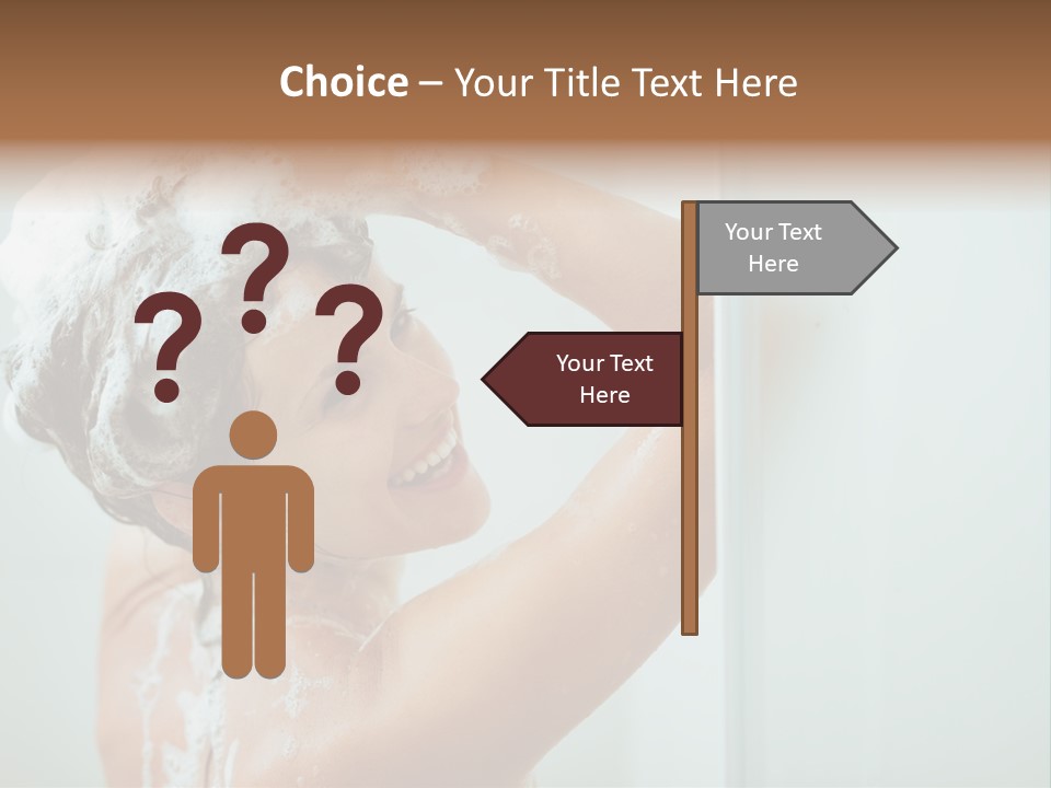 Copy Space Showering Smile PowerPoint Template