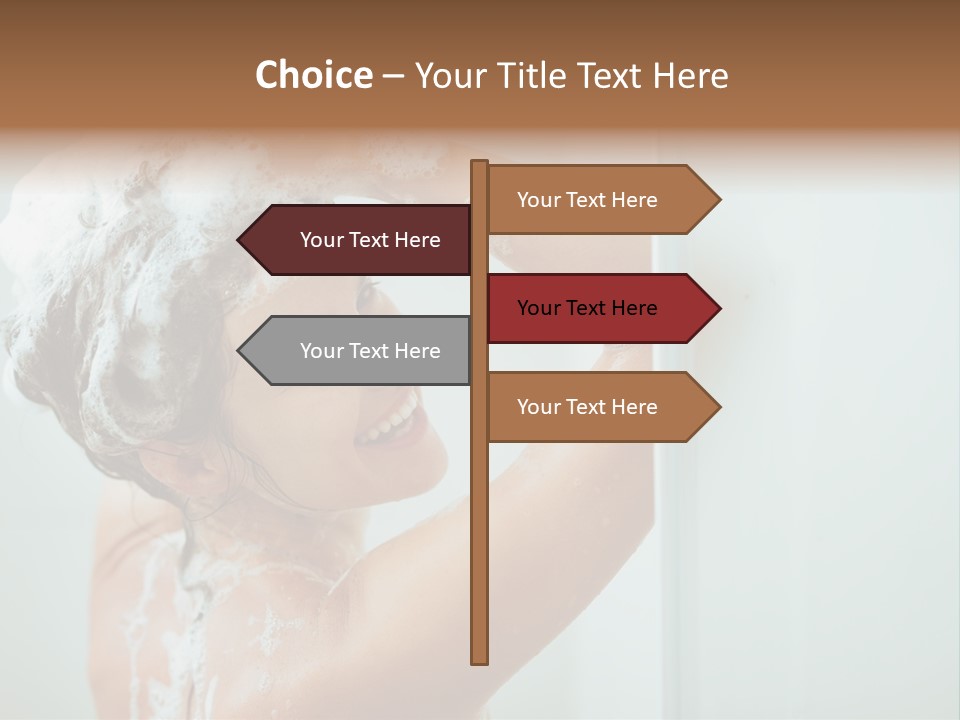 Copy Space Showering Smile PowerPoint Template