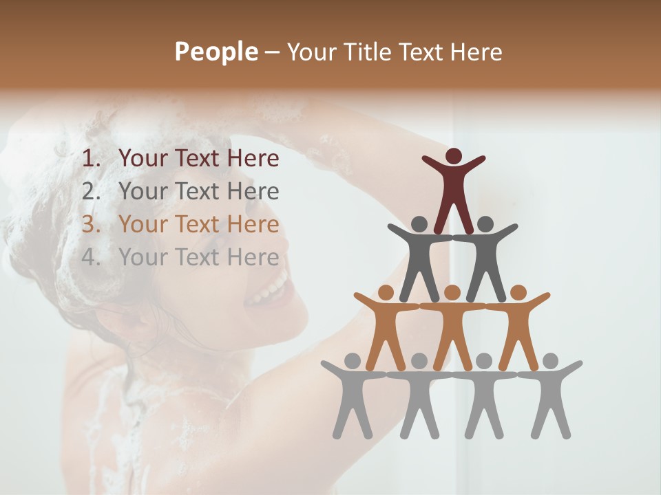 Copy Space Showering Smile PowerPoint Template
