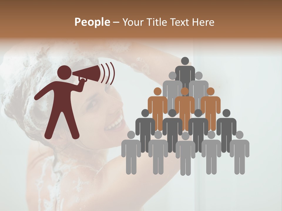 Copy Space Showering Smile PowerPoint Template