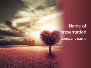 Horizon Symbol Grass PowerPoint Template