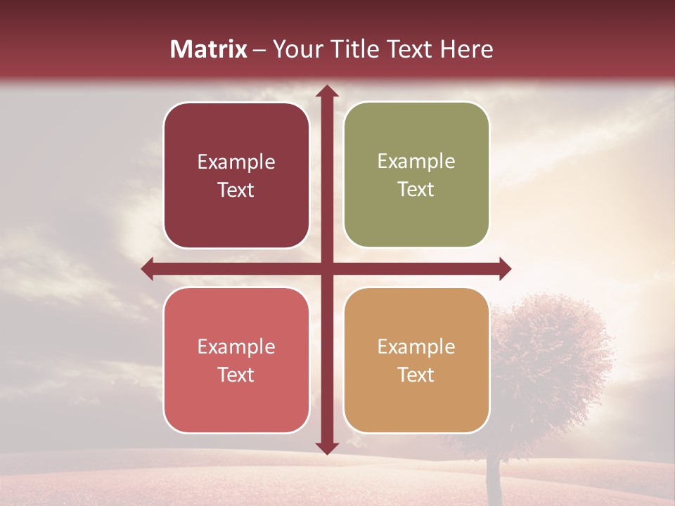 Horizon Symbol Grass PowerPoint Template