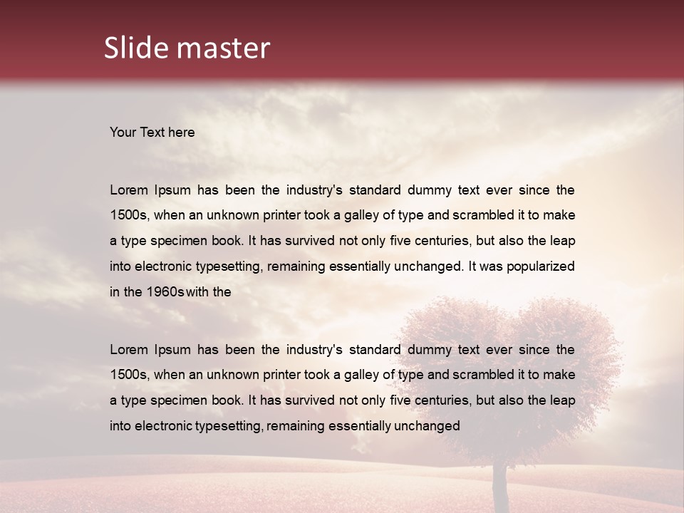 Horizon Symbol Grass PowerPoint Template