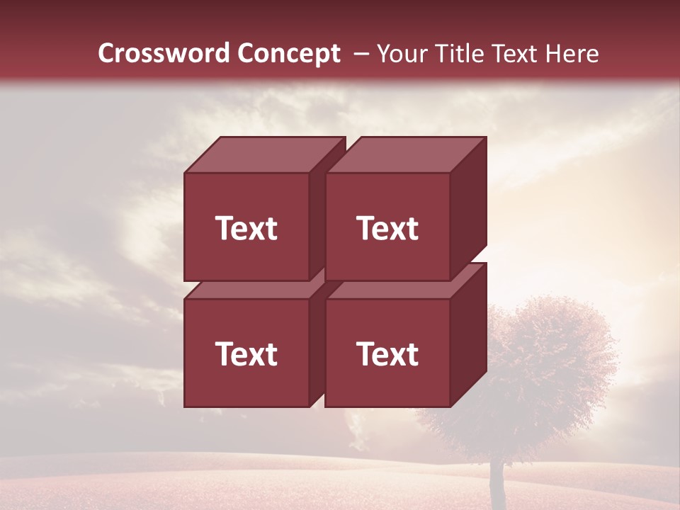 Horizon Symbol Grass PowerPoint Template