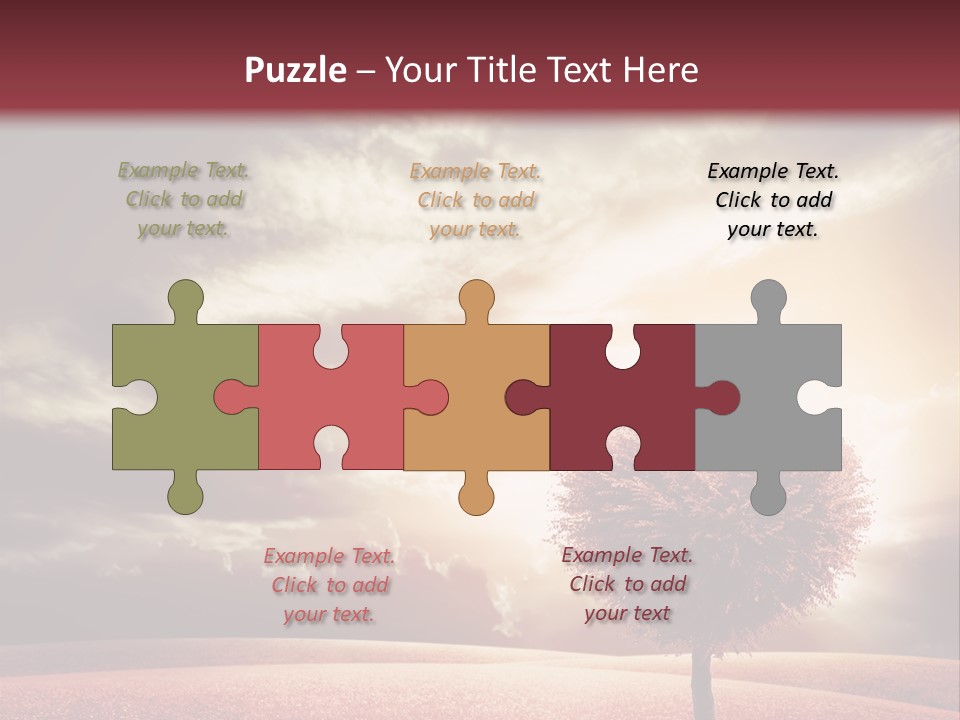 Horizon Symbol Grass PowerPoint Template