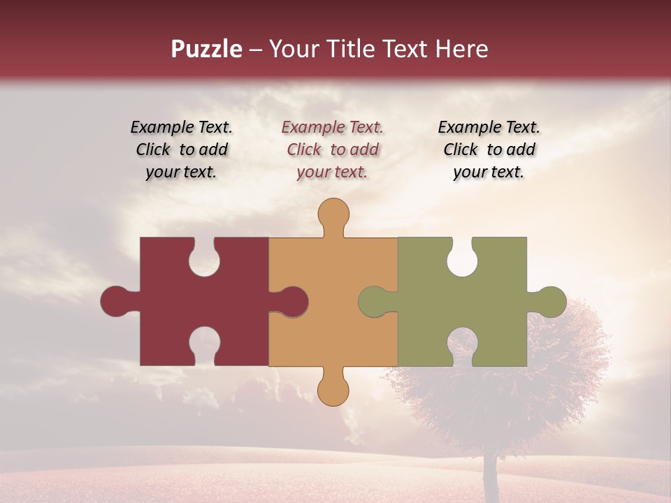 Horizon Symbol Grass PowerPoint Template