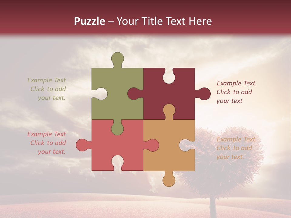 Horizon Symbol Grass PowerPoint Template