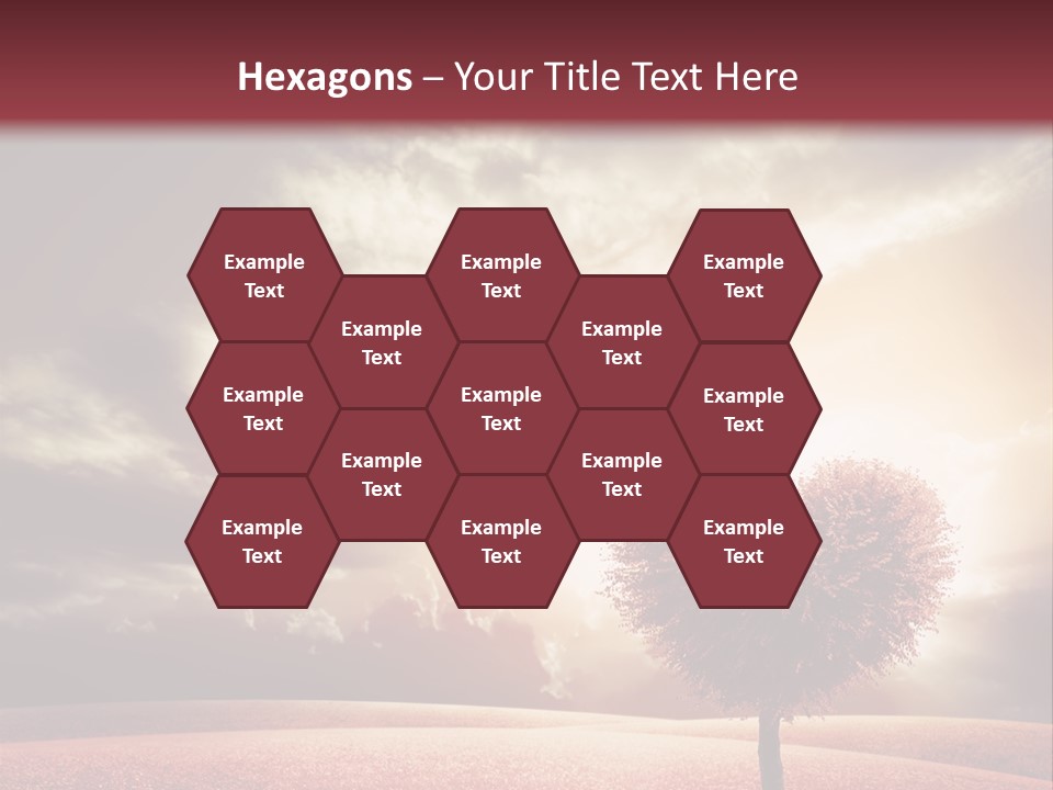 Horizon Symbol Grass PowerPoint Template