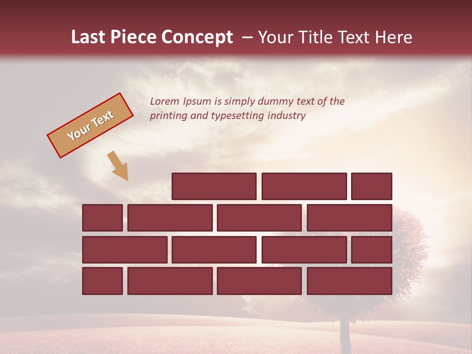 Horizon Symbol Grass PowerPoint Template